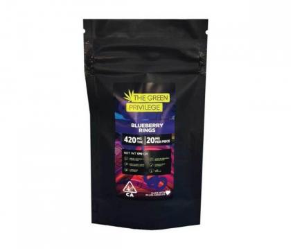 Green Privilege Blueberry Rings - 420mg