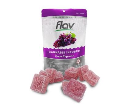 flav cannabis grape squares