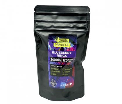 Green Privilege Blueberry Rings - 2400mg   