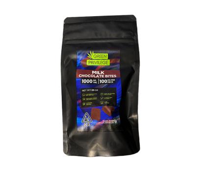 Green Privilege Milk Chocolate Bites 1000mg