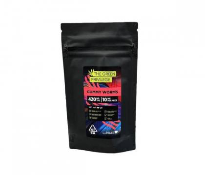 Green Privilege Gummy Worms - 420mg