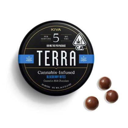 Kiva Blueberry Chocolate Bites 100mg