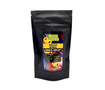Green Privilege Peach Rings 1200mg