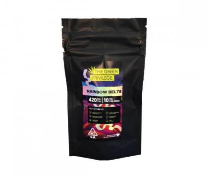 Green Privilege Rainbow Belts - 420mg