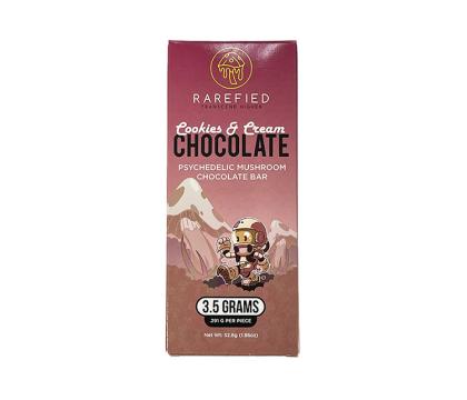 rarefied psychedelic cookies and cream chocolate bar