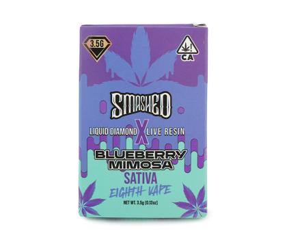 smashed blueberry mimosa