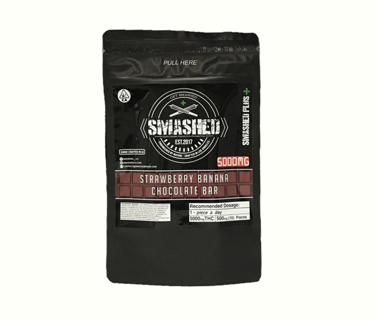 Smashed 5000mg Milk Chocolate Bars