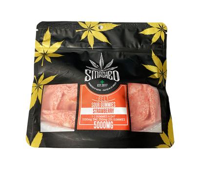 smashed strawberry belt gummies