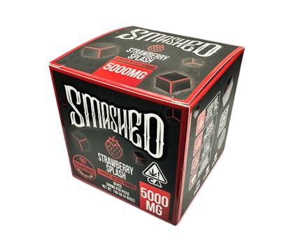 Smashed Strawberry Splash Cannabis Liquid Diamonds Infused Gummies 5000mg Indica