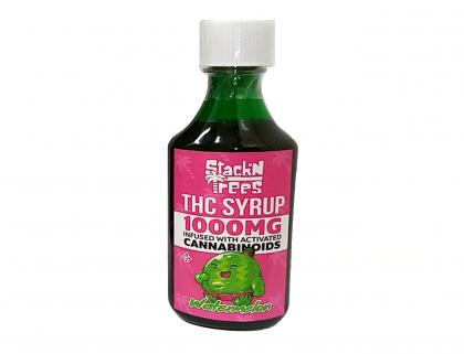 Stack'N Trees 1000mg THC Syrup watermelon flavor
