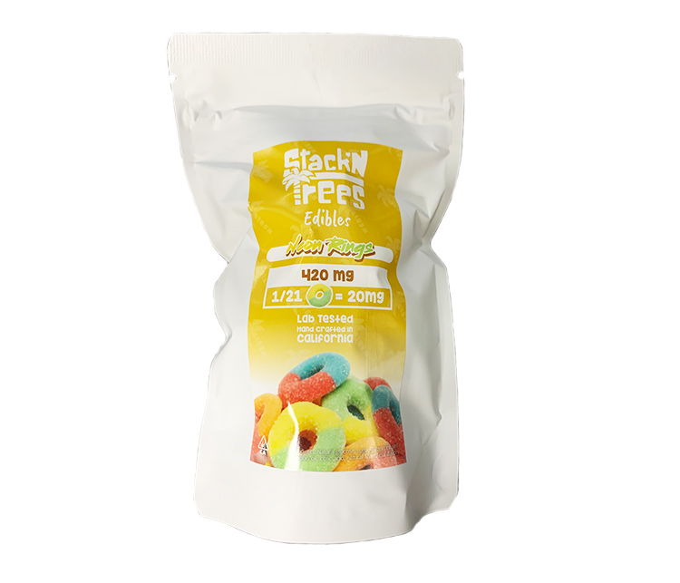 THC Edible 5000mg Neon Ring Gummies