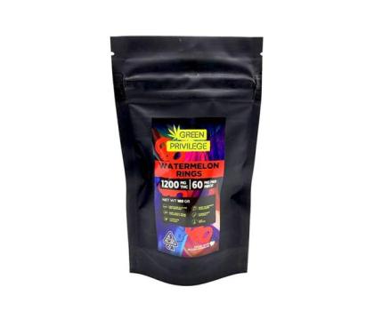 Green Privilege Watermelon Rings 1200mg