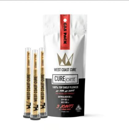 Gas Pack - Top Shelf Cure Joints (3) 1g Joints
